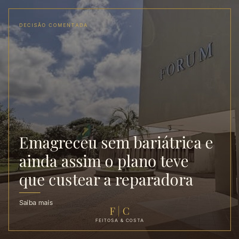 Não Foi Bariátrica, Foi Reeducação Alimentar. Ainda Assim o Plano Teve Que Custear